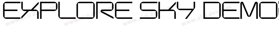 Explore Sky Demo字体转换
